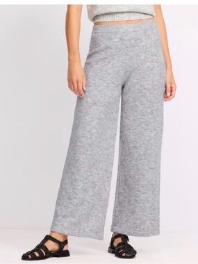 Outerknown Stowaway Light Gray Wide-Leg Wool Cashmere Pants Size S